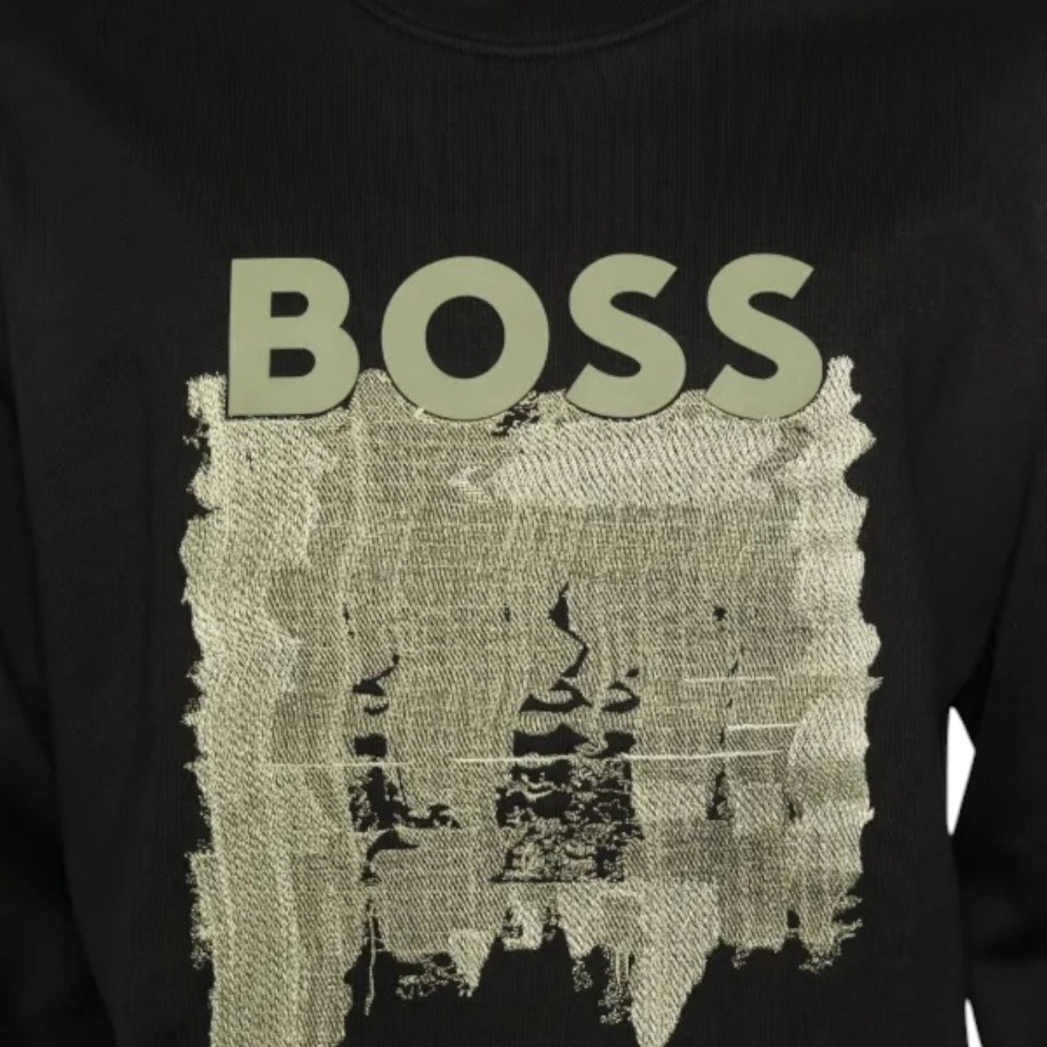Playera BOSS Black "Canvas-Effect Logo" - Imagen 3