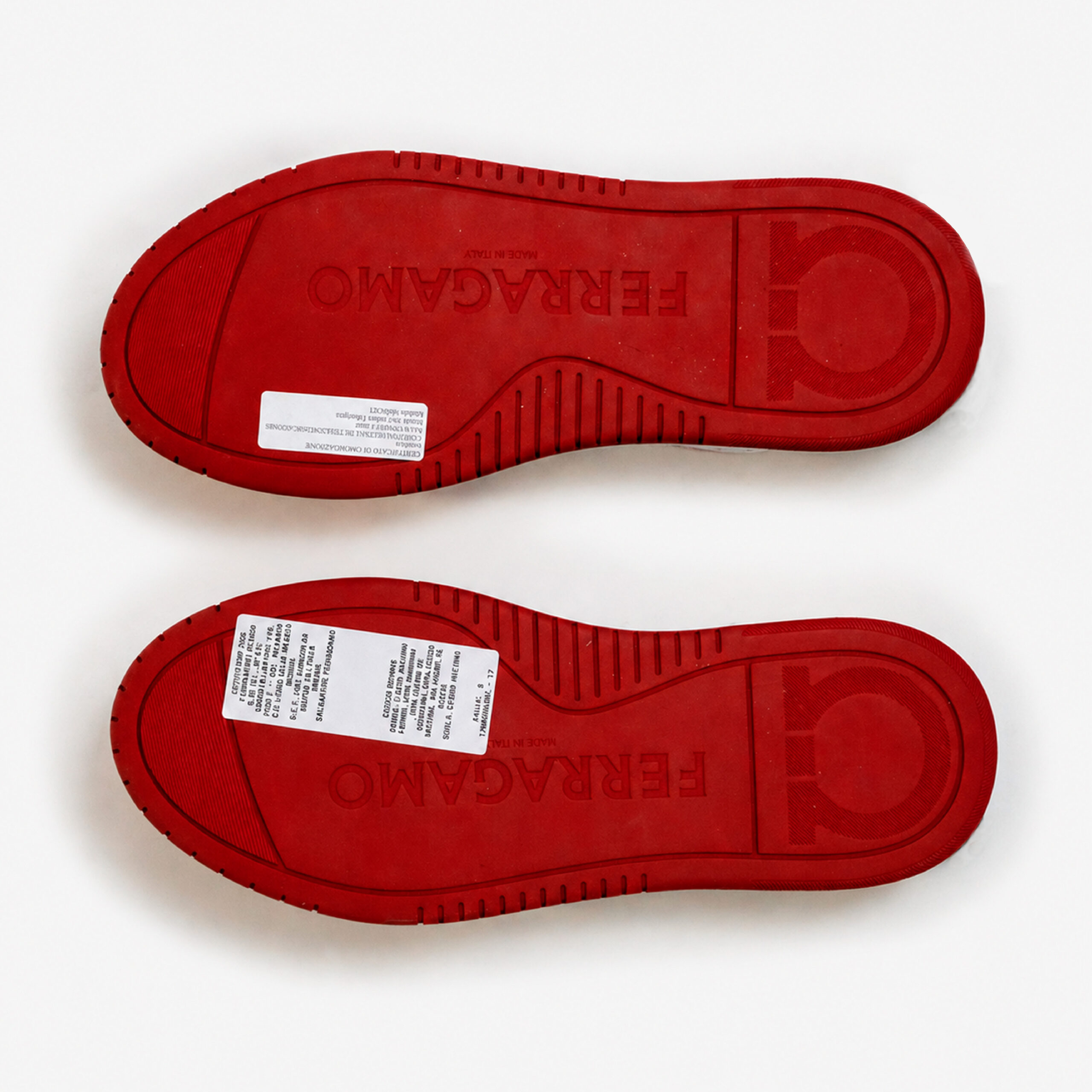 Tenis Ferragamo 90's Court: Red & White Edition - Imagen 6