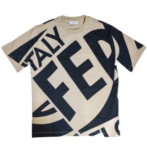 Playera Ferragamo "Maxi Logo" Sand & Black Edition
