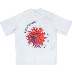 Playera Ferragamo "Fire Flower" Graphic Tee