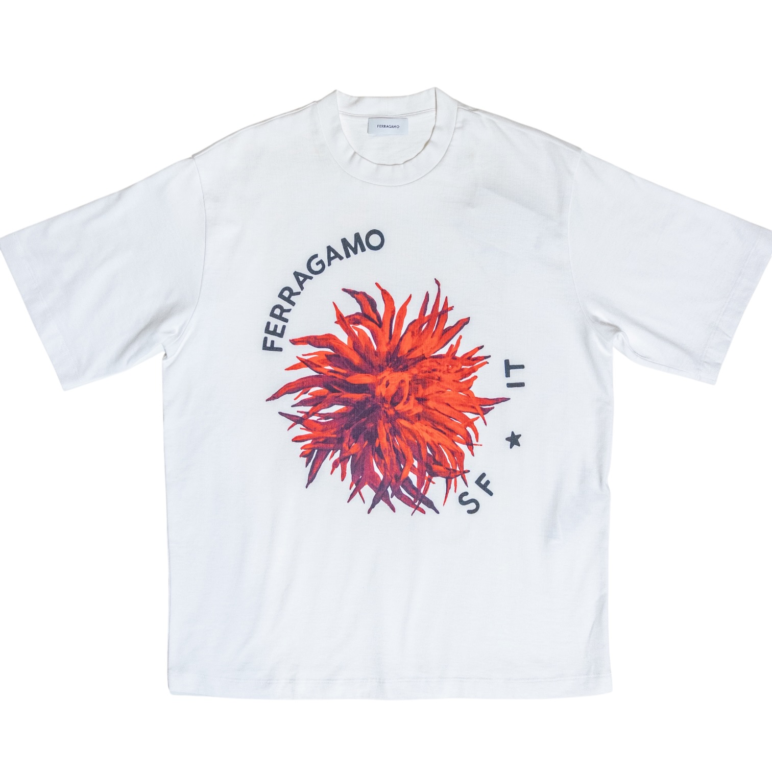 Playera Ferragamo "Fire Flower" Graphic Tee