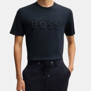 Playera BOSS Classic Logo – Deep Navy Edition
