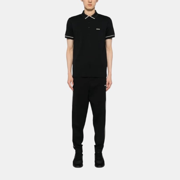 Playera BOSS Glitch Logo – Stealth Black Edition