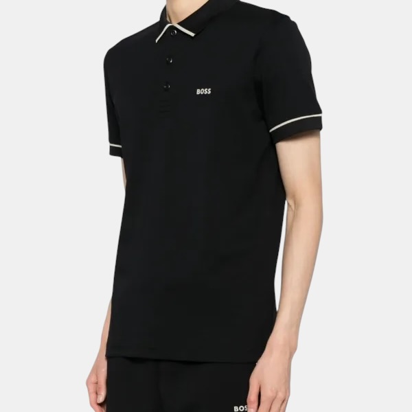 Playera BOSS Glitch Logo – Stealth Black Edition - Imagen 2