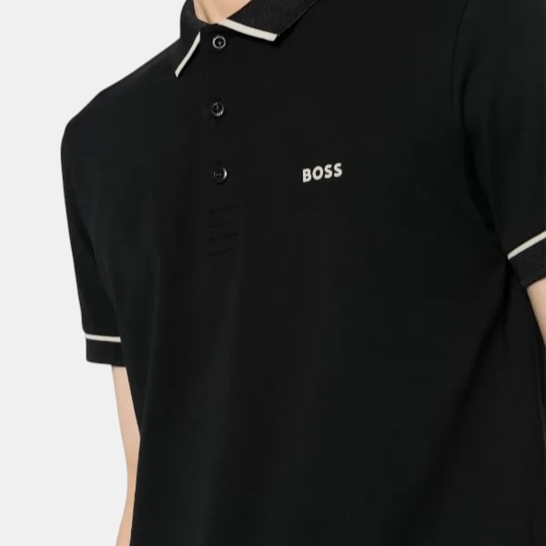 Playera BOSS Glitch Logo – Stealth Black Edition - Imagen 4