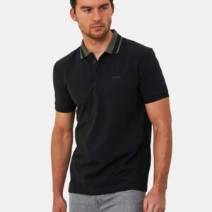 Polo BOSS Tipped Polo – Stealth Black & Military Green Edition