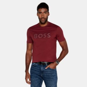 Playera BOSS Logo Bordado - Vino Premium