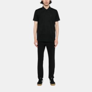 Polo BOSS Jacquard Texturizado - Negro Premium