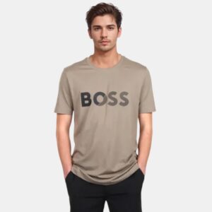Playera BOSS Logo Gradient - Taupe Premium