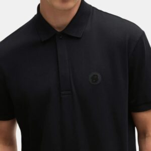 Polo BOSS Logo Circular Tonal - Negro Premium