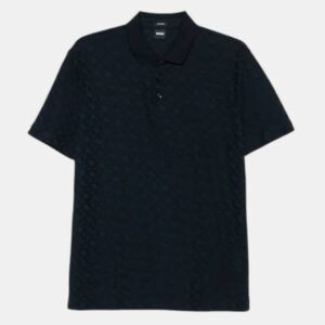 Polo BOSS de Jacquard con Monograma - Black Edition